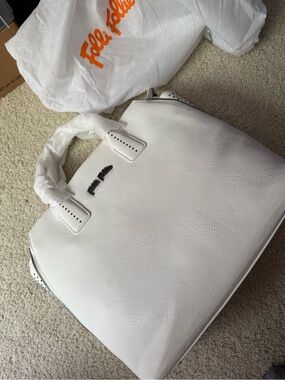 Folli Follie White Satchel Handbag